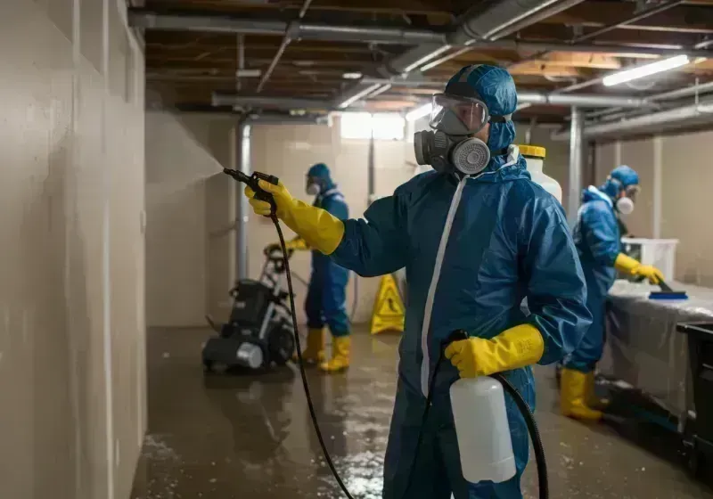 Basement Sanitization and Antimicrobial Treatment process in Pueblo County, CO