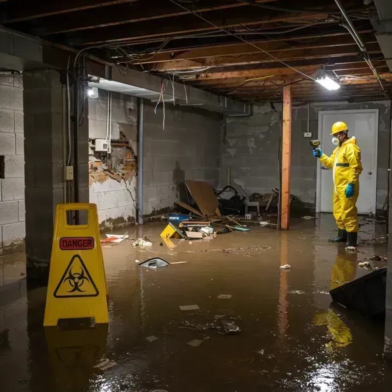 Flooded Basement Electrical Hazard in Pueblo County, CO Property